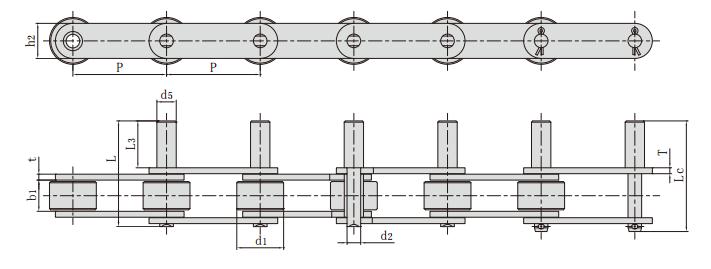 P76.2F72-D3_<font color='red'><font color='red'>糖機</font>鏈</font> 工程鏈條