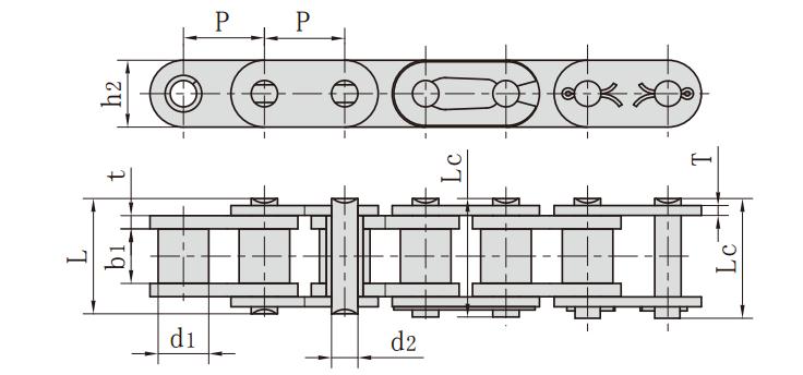 C<font color='red'>12B-1</font>_直鏈板鏈條 B系列直