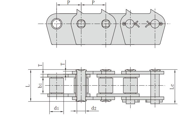 <font color='red'>32B-1</font>-1872_尖齒鏈 輸送鏈