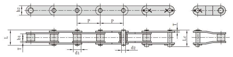 C2100_<font color='red'>C220A</font> 雙節距輸送鏈 