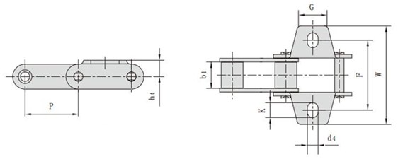 <font color='red'>CA550</font>K1_CA型鋼制農機鏈附件