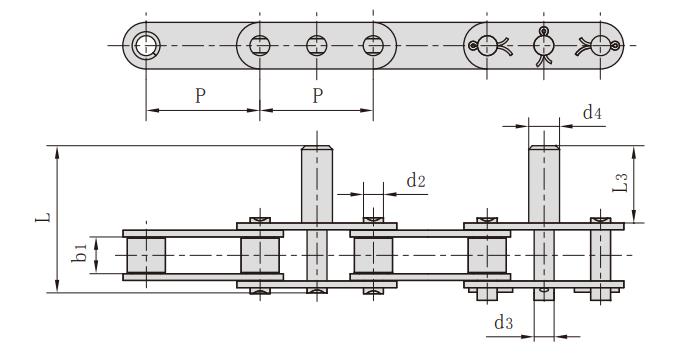 C2060H-D23_雙<font color='red'>節距</font>加長銷軸輸